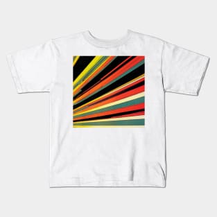 Stripes Abstract By Willl Eisner Kids T-Shirt